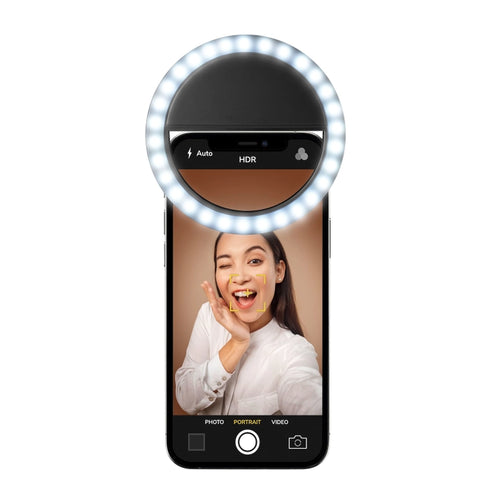 Selfie Ring Pocket Cellularline LED - Universal